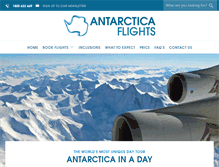 Tablet Screenshot of antarcticaflights.com.au